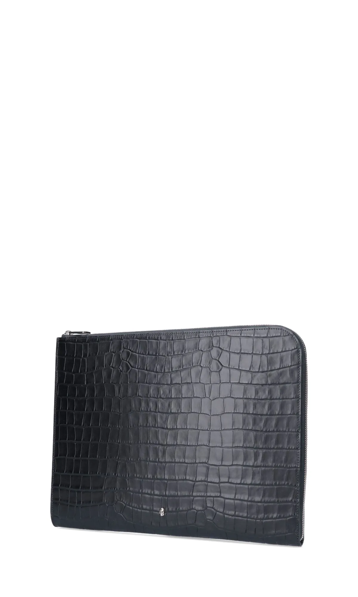 Alexander McQueen Embossed Zipped Pouch