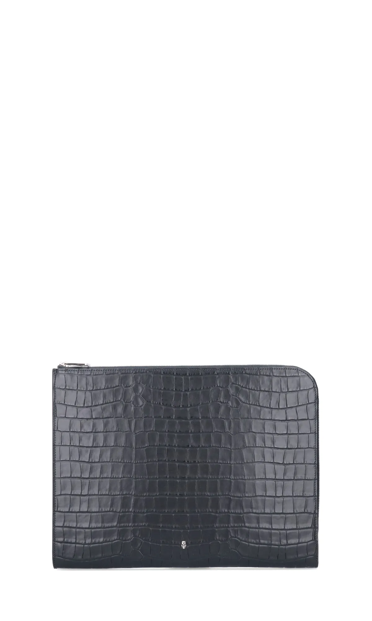 Alexander McQueen Embossed Zipped Pouch