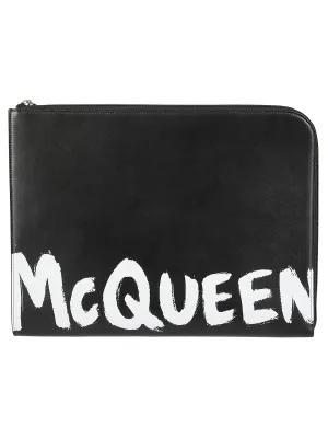 Alexander McQueen Graffiti Logo Clutch