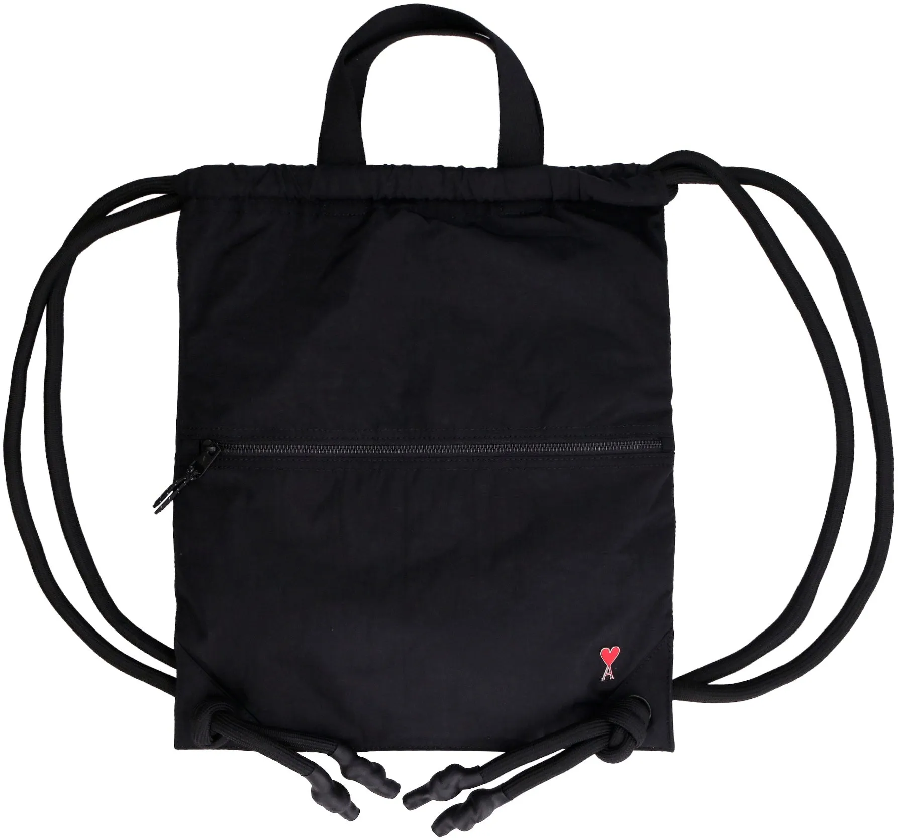 Ami Ami De Coeur Logo Plaque Drawstring Backpack
