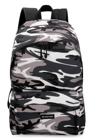 Balenciaga Explorer Camouflage Print Backpack