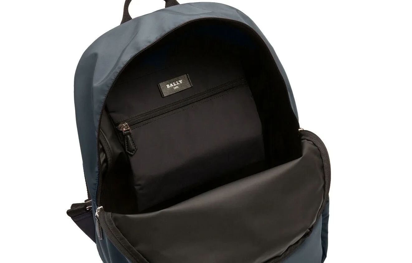 Bally Fixie Logo Printed Zipped Backpack
