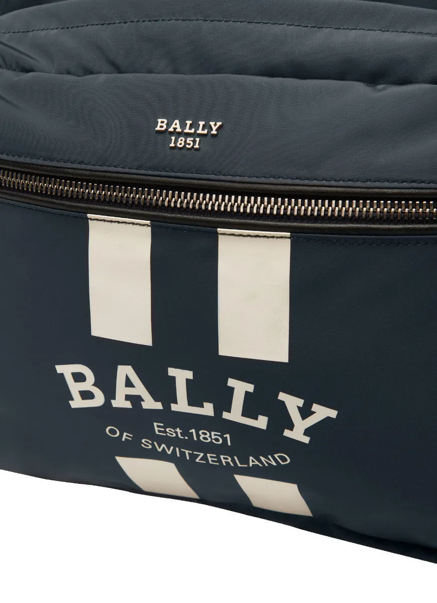 Bally Fixie Logo Printed Zipped Backpack