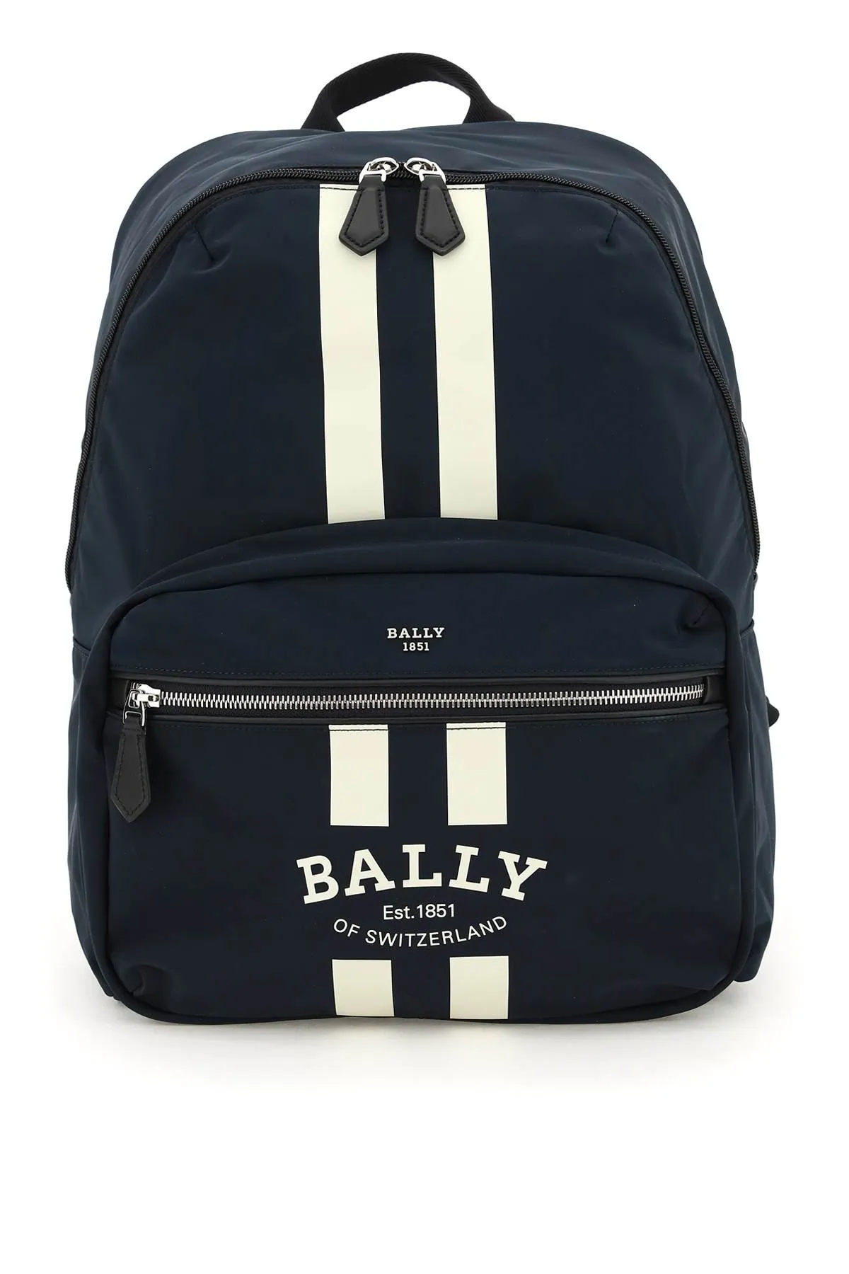 Bally Logo Printed Zipped Convertible Backpack