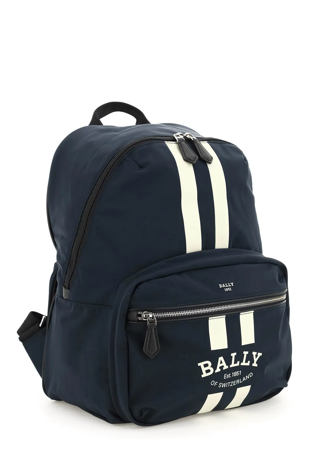 Bally Logo Printed Zipped Convertible Backpack