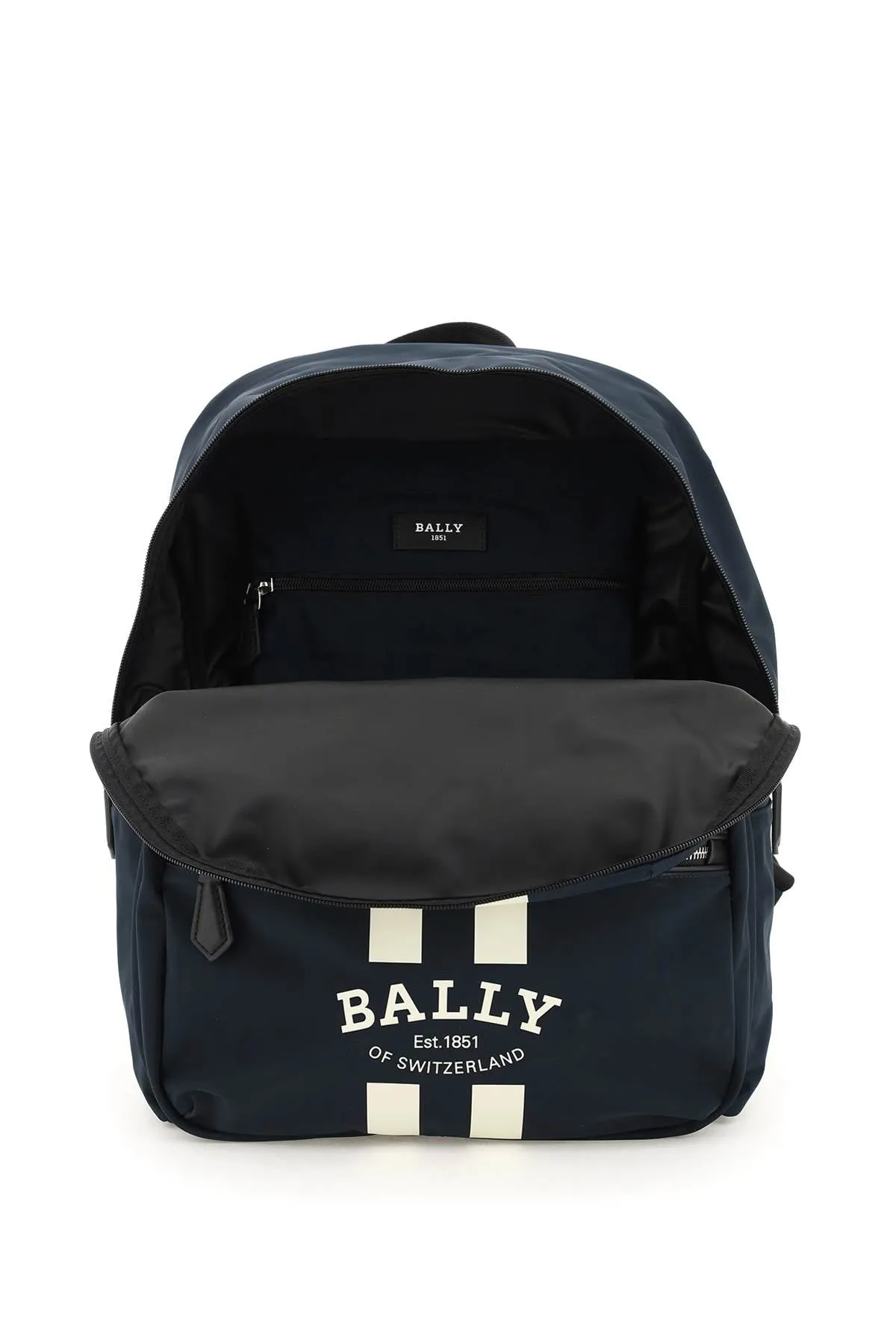 Bally Logo Printed Zipped Convertible Backpack