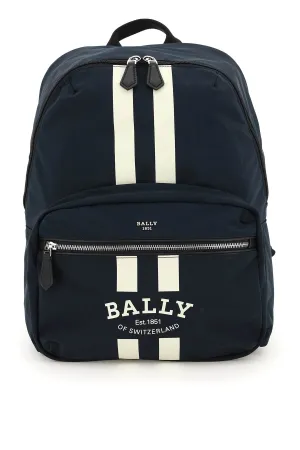 Bally Logo Printed Zipped Convertible Backpack
