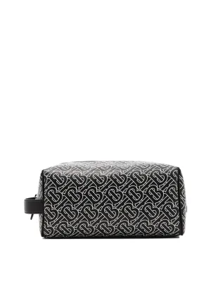 Burberry Monogram Print Travel Pouch Bag