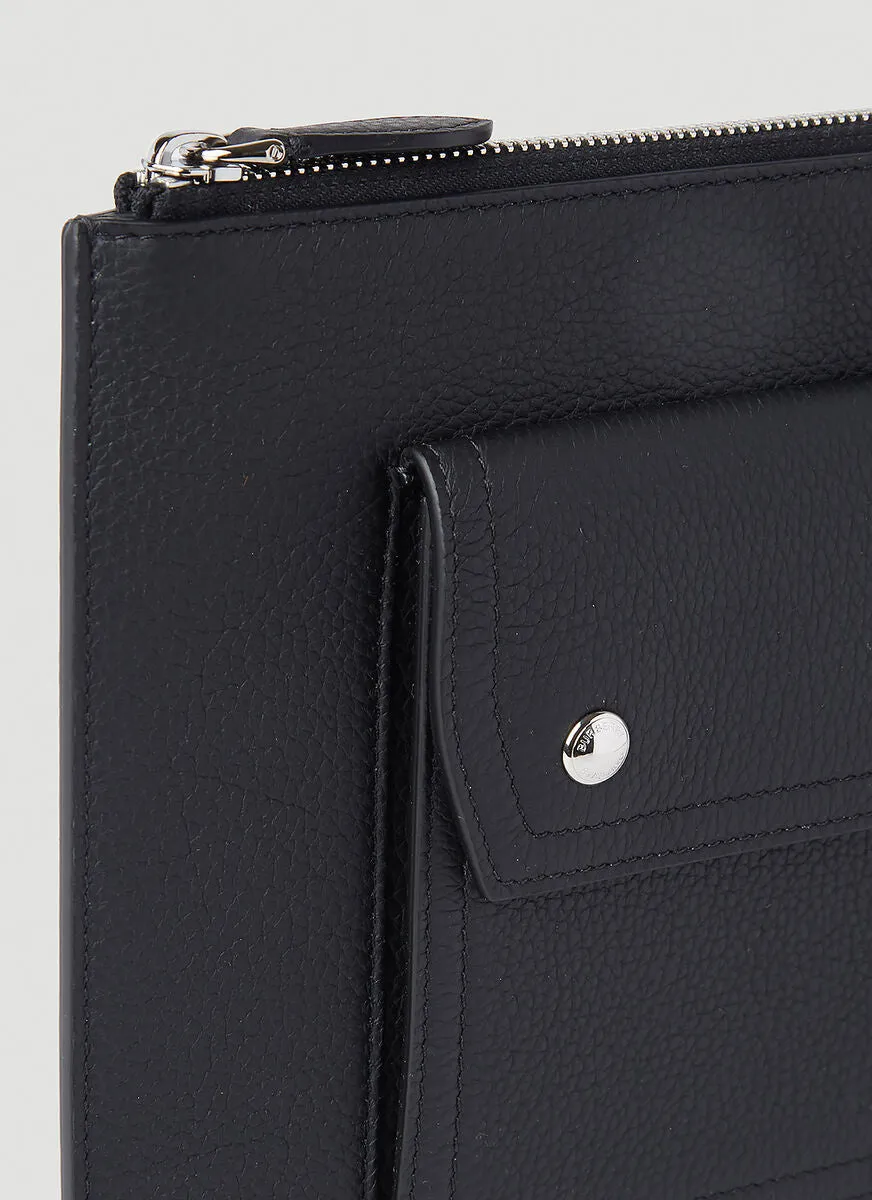 Burberry Pocket Detail Zipped Pouch