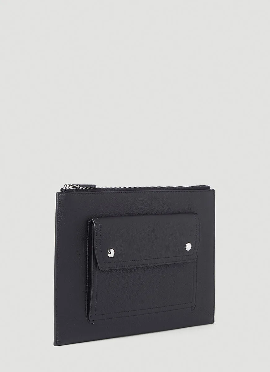 Burberry Pocket Detail Zipped Pouch