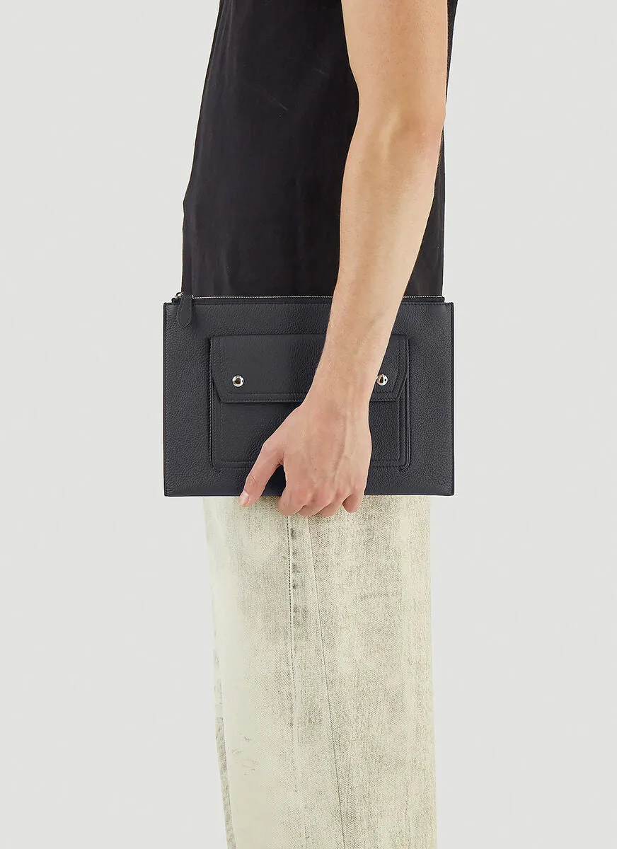 Burberry Pocket Detail Zipped Pouch