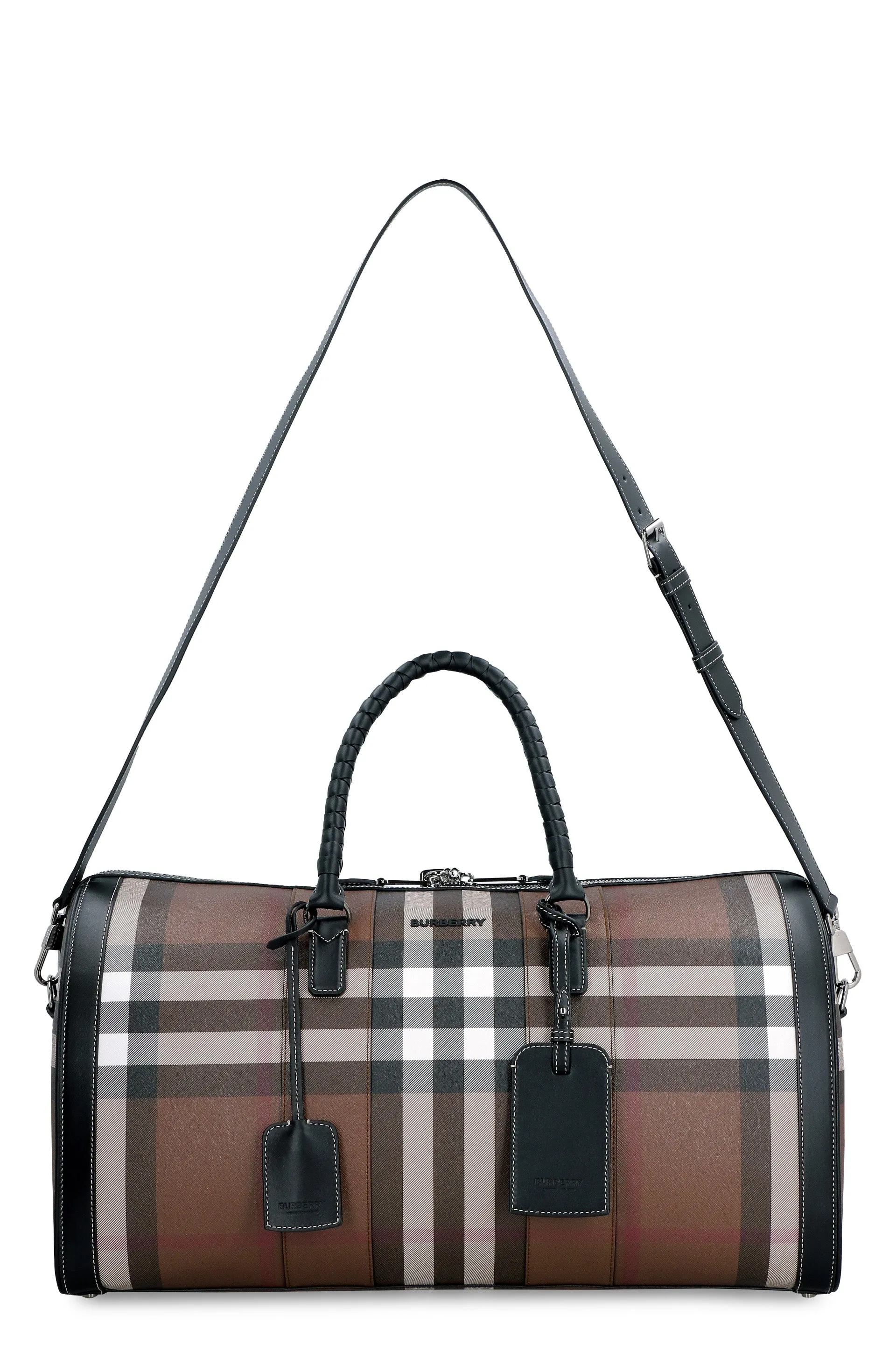 Burberry Vintage Check Logo Detailed Travel Bag