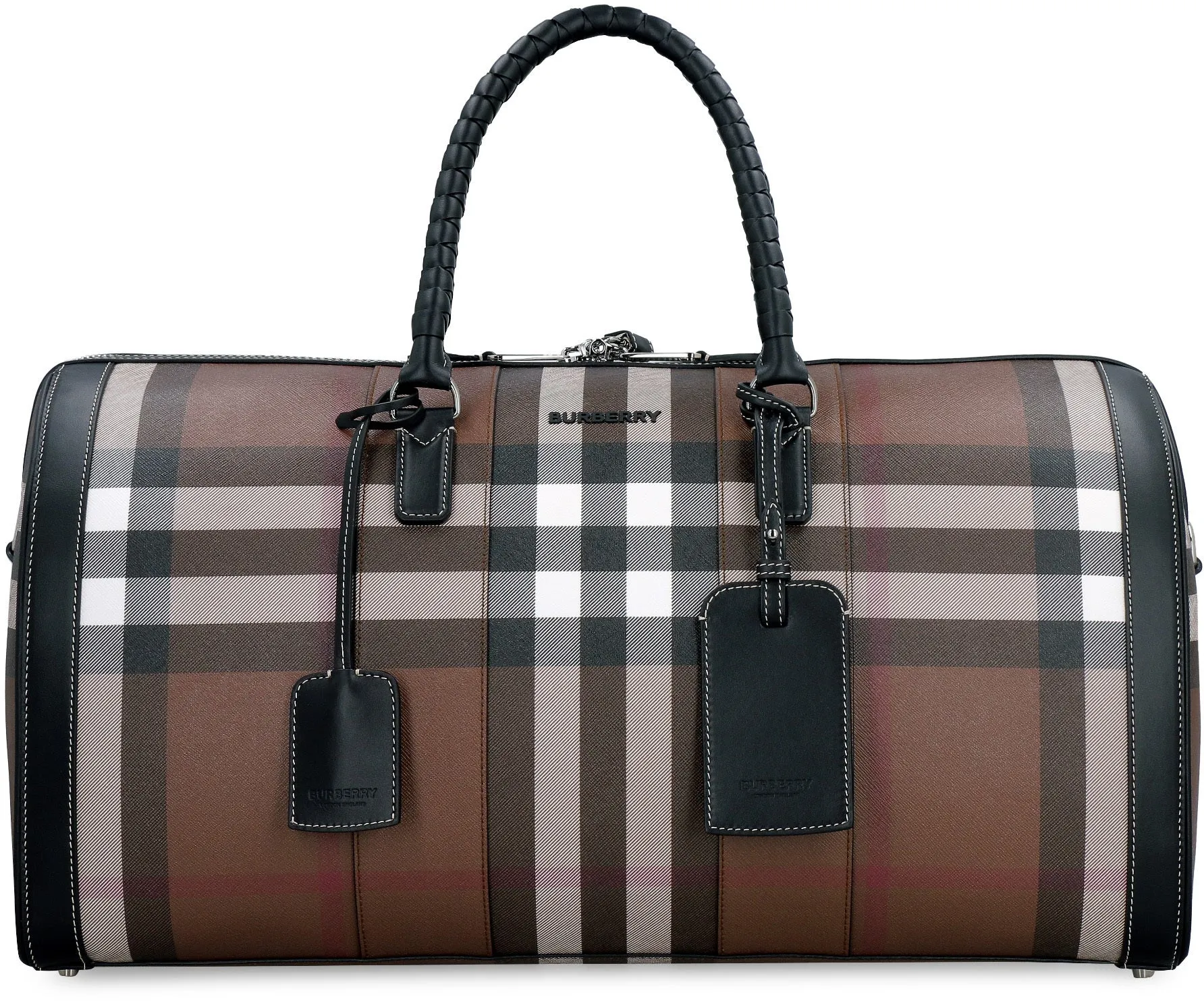 Burberry Vintage Check Logo Detailed Travel Bag