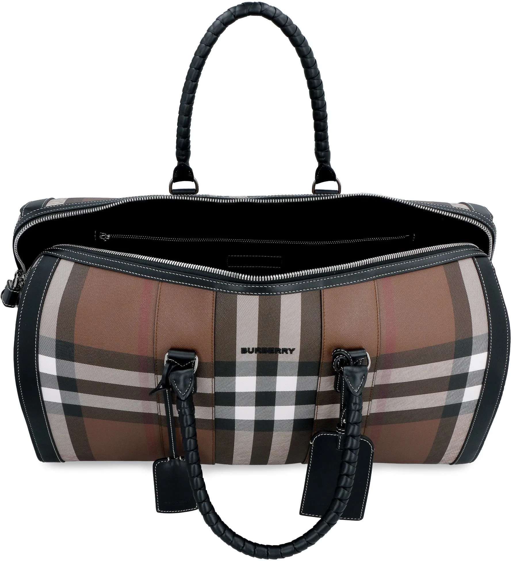 Burberry Vintage Check Logo Detailed Travel Bag