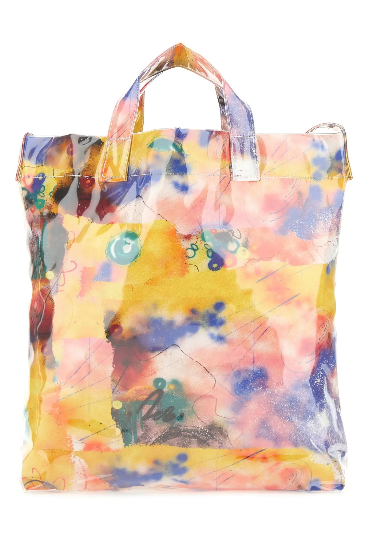 Comme des Garons Shirt X Futura Graffiti Print Tote Bag