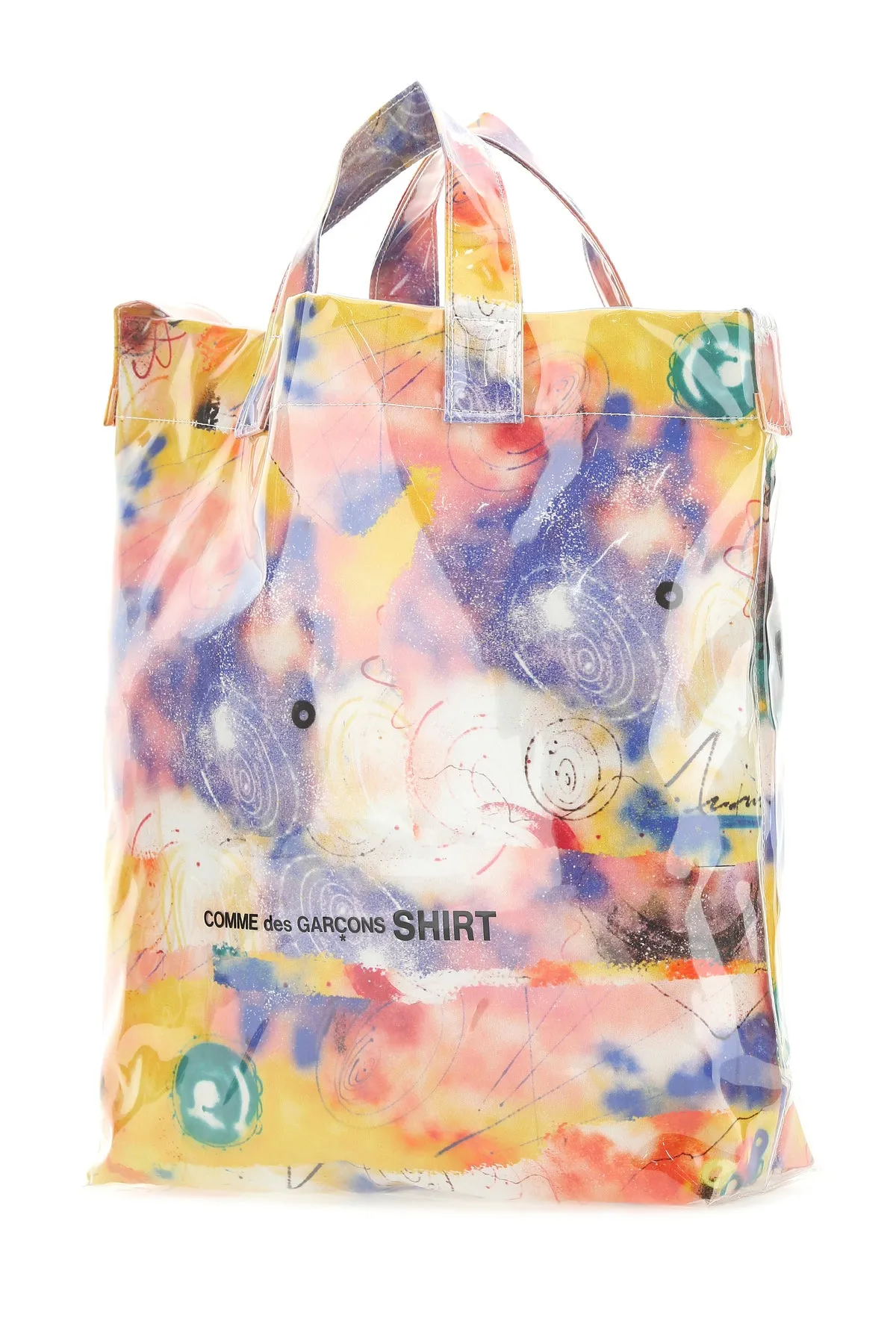Comme des Garons Shirt X Futura Graffiti Print Tote Bag