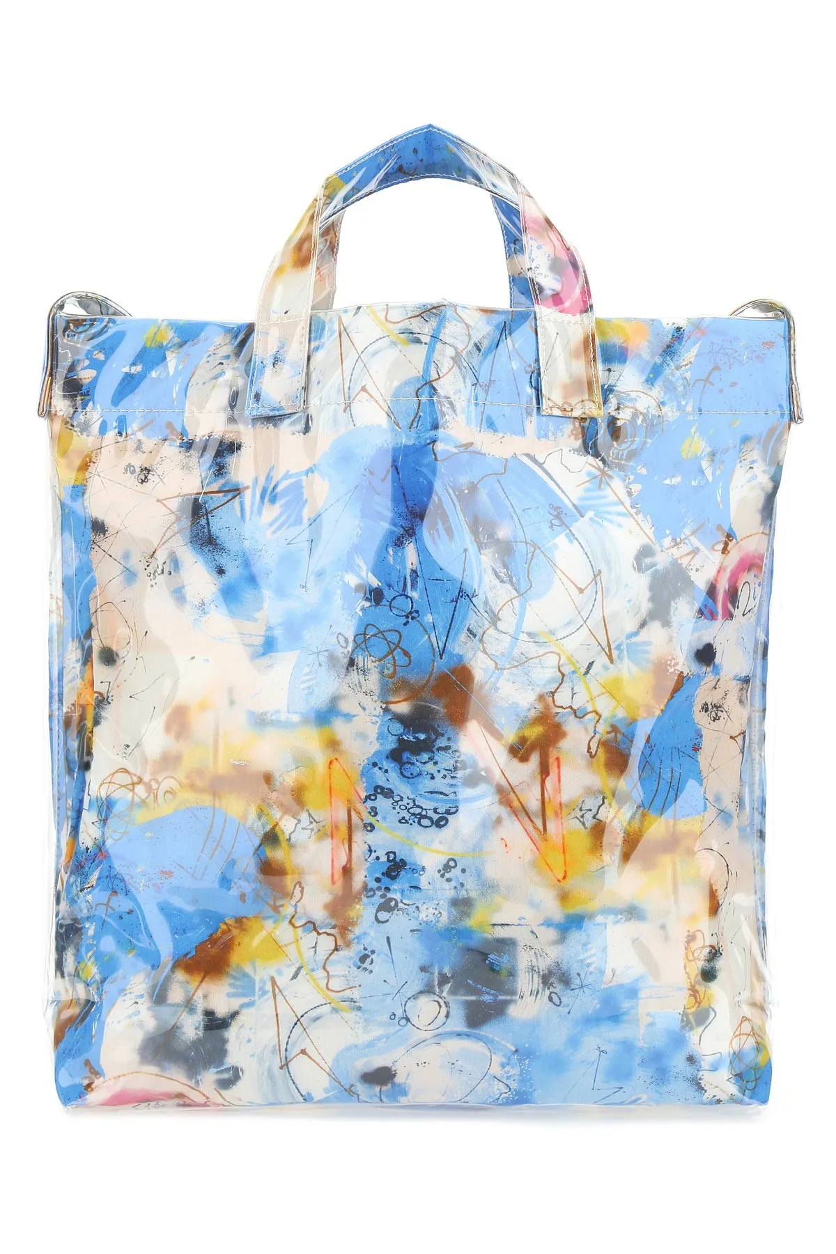 Comme des Garons Shirt X Futura Graffiti Print Tote Bag