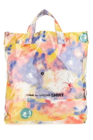 Comme des Garons Shirt X Futura Graffiti Print Tote Bag