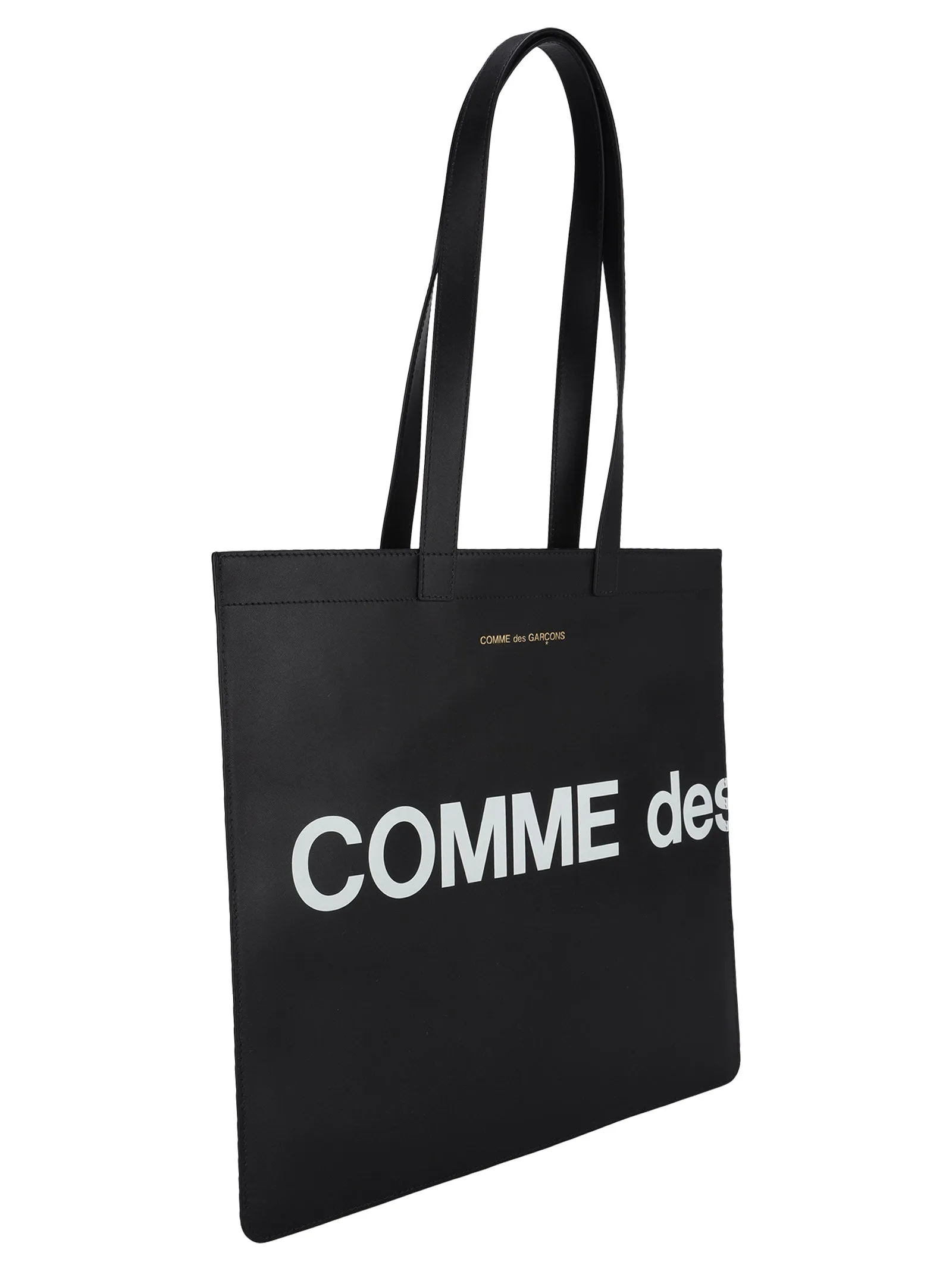 Comme des Garons Wallet Huge Logo Print Tote Bag