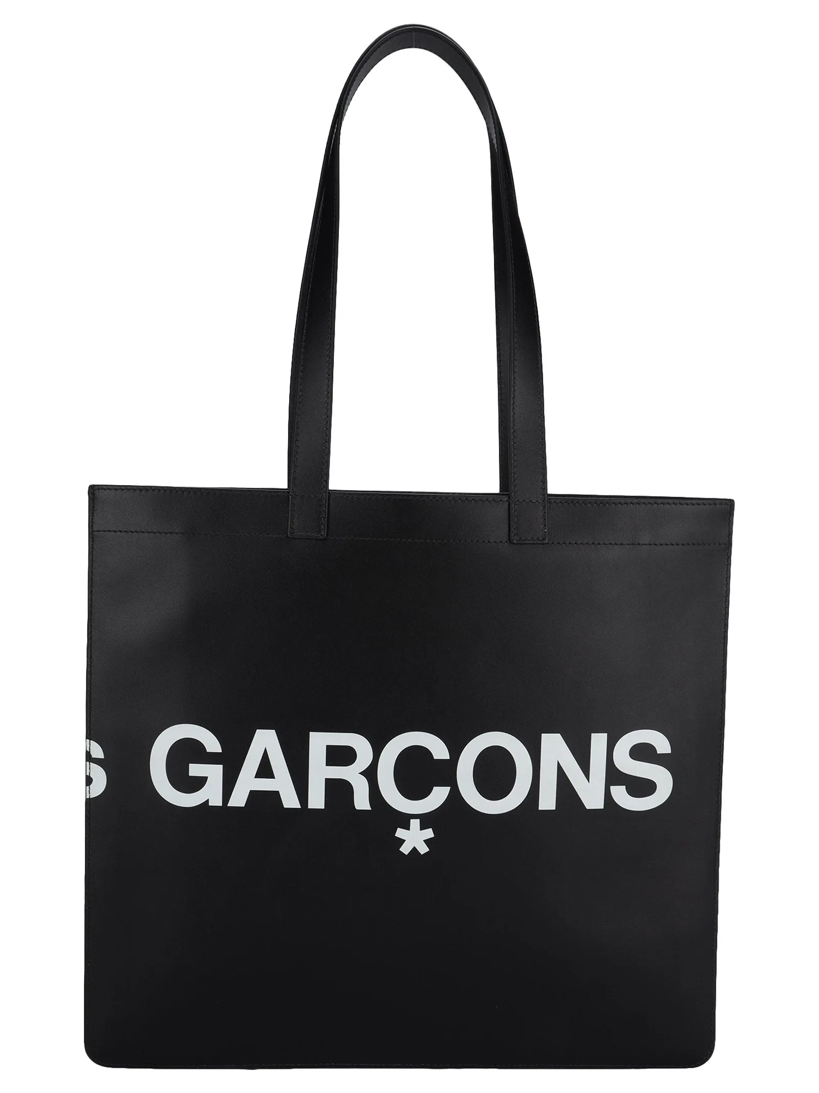 Comme des Garons Wallet Huge Logo Print Tote Bag