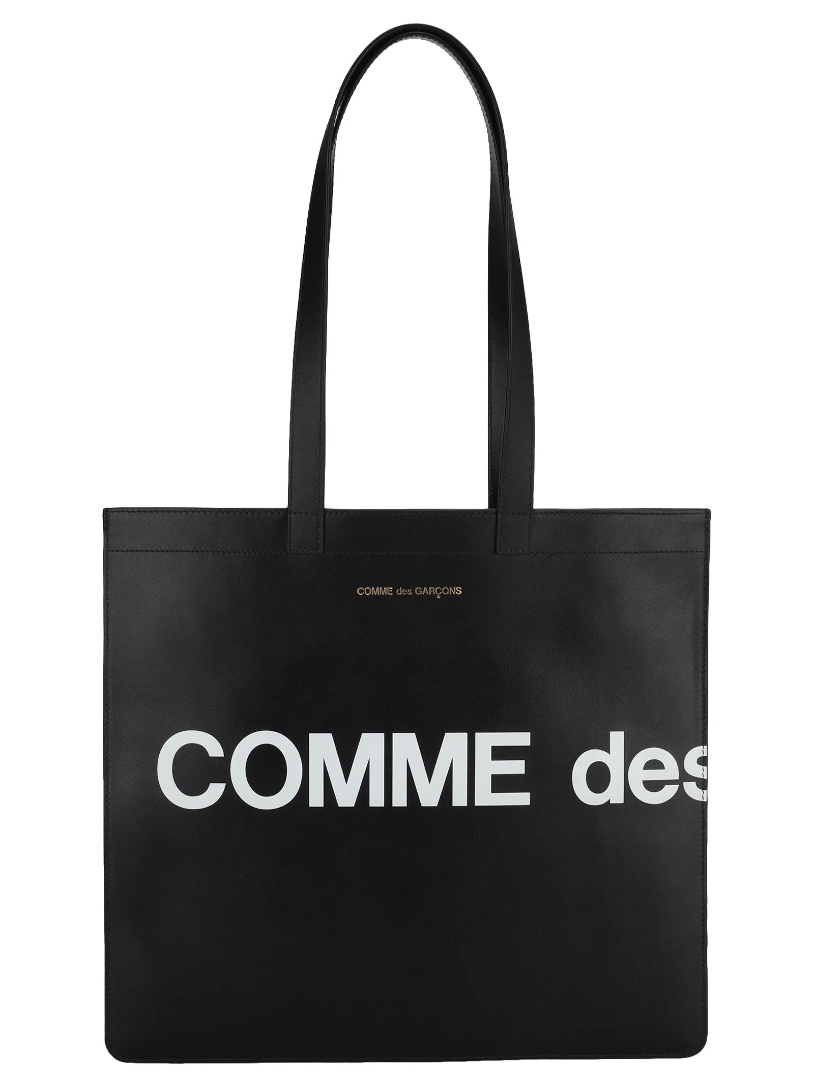 Comme des Garons Wallet Huge Logo Print Tote Bag