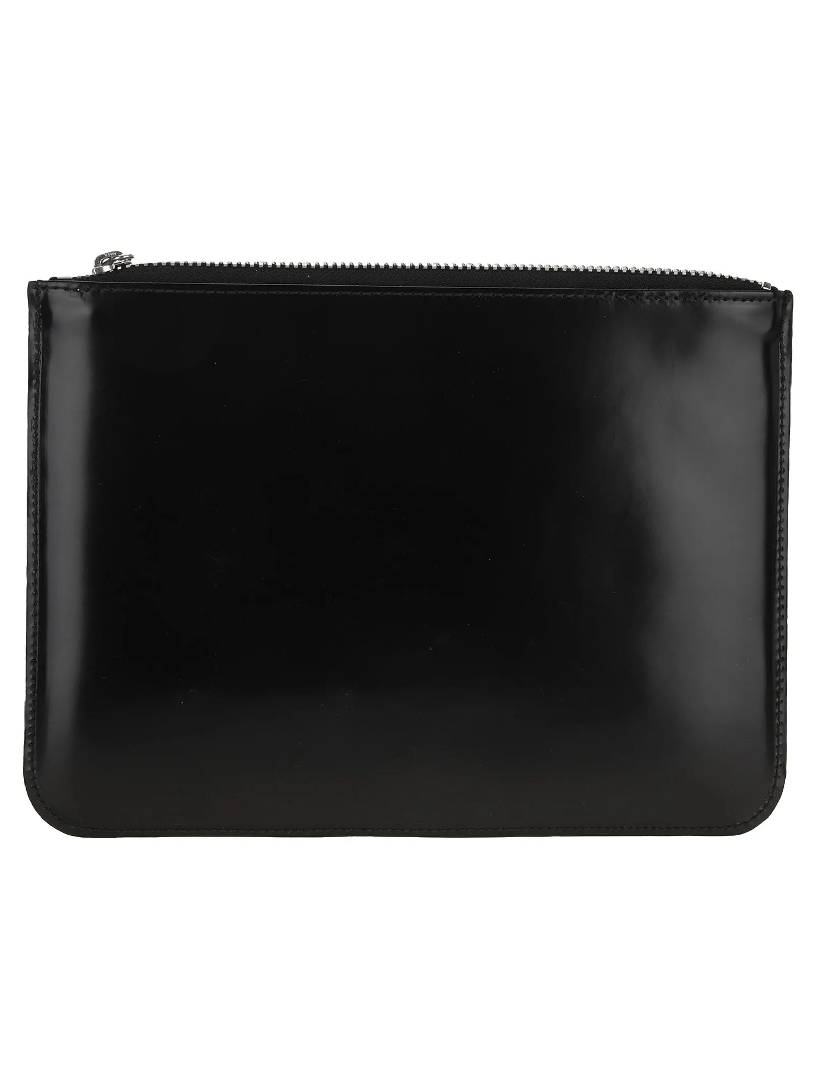 Comme des Garons Wallet Logo Embossed Zipped Pouch