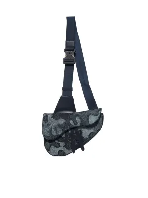Dior Homme Camouflage Jacquard Saddle Bag
