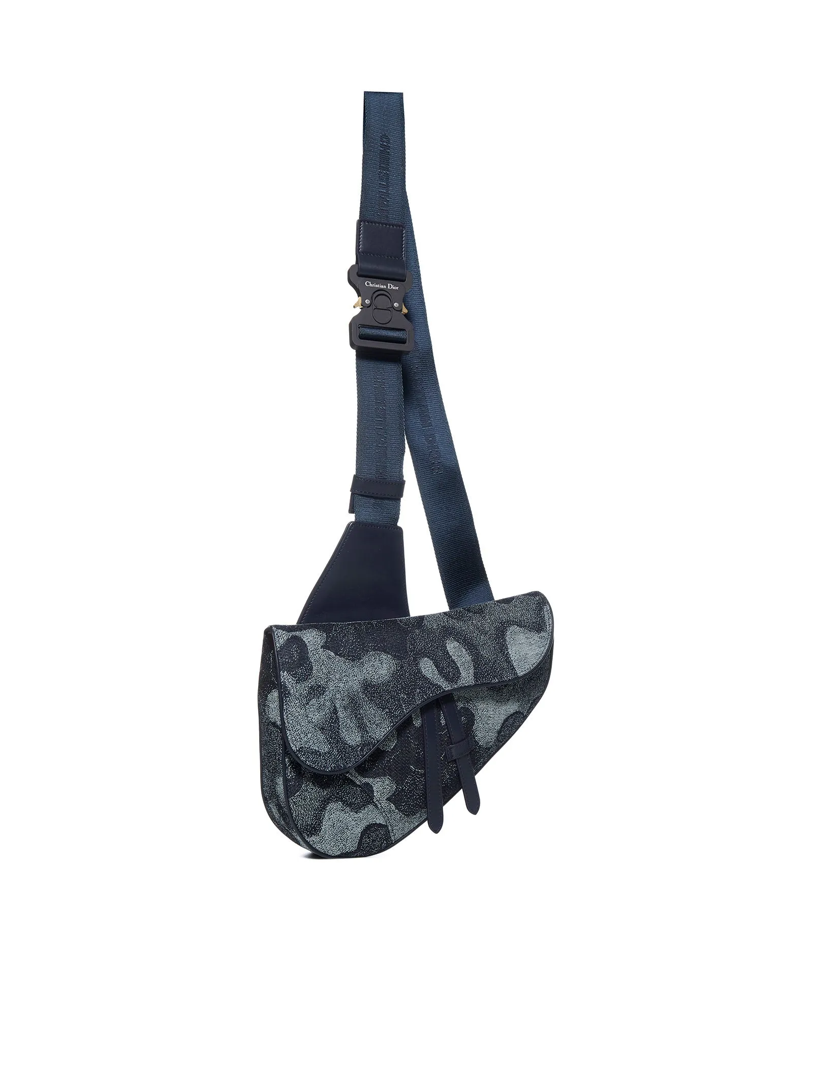Dior Homme Camouflage Jacquard Saddle Bag