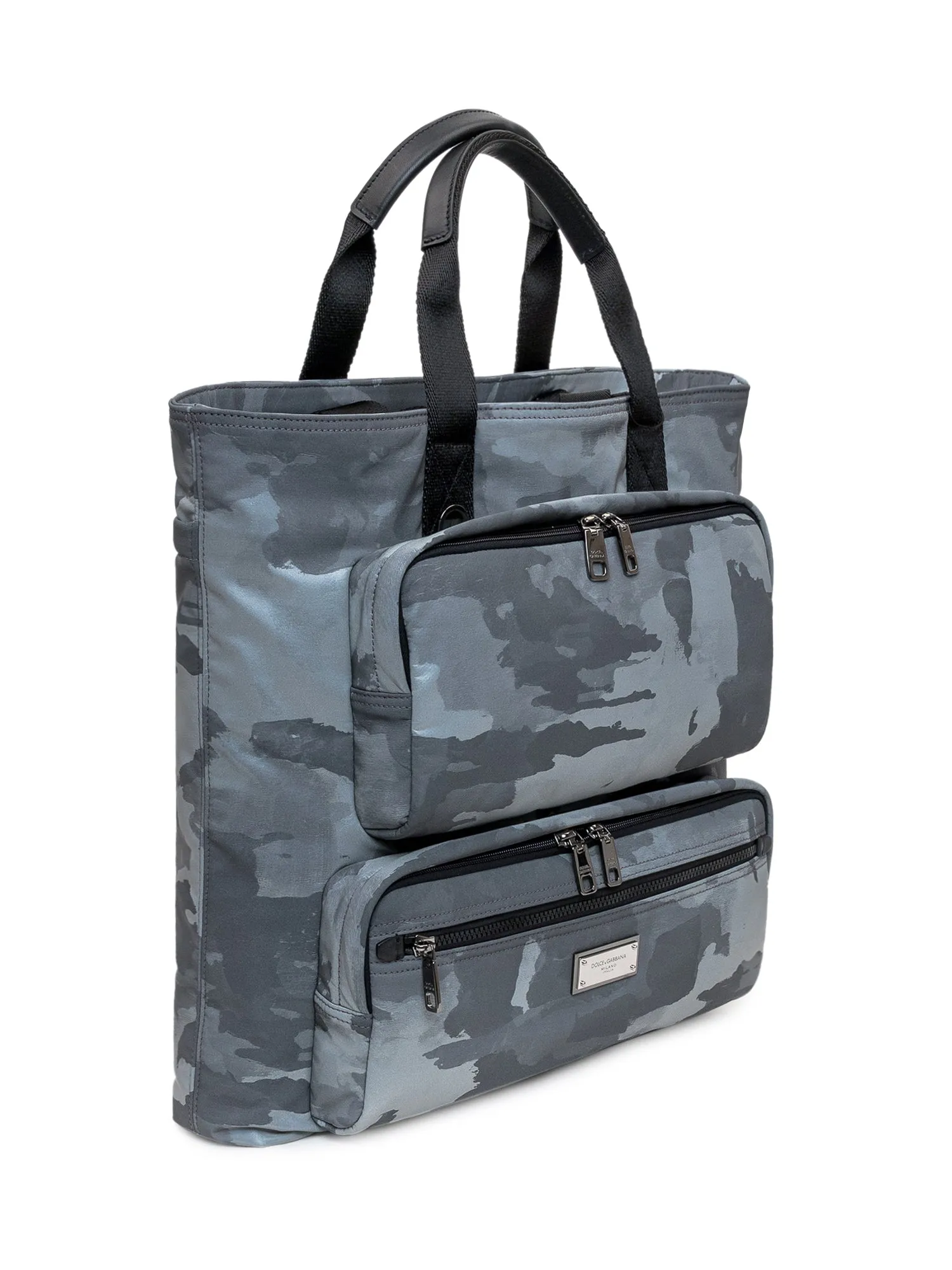 Dolce & Gabbana Camouflage Print Shopping Bag