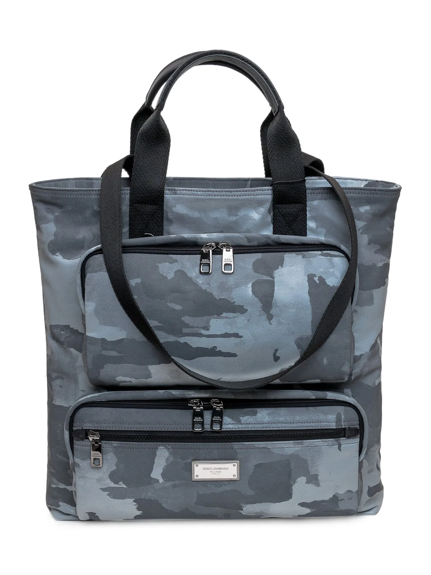 Dolce & Gabbana Camouflage Print Shopping Bag