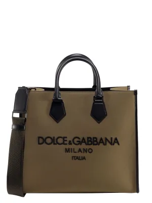 Dolce & Gabbana Embroidered Logo Tote Bag