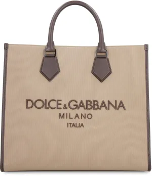 Dolce & Gabbana Embroidered Logo Tote Bag