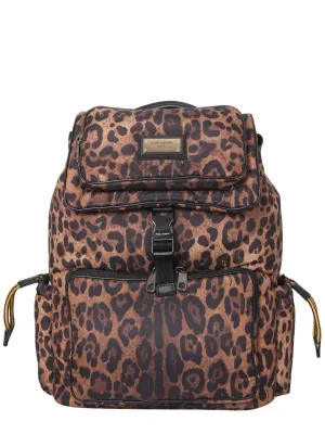 Dolce & Gabbana Leopard Printed Backpack