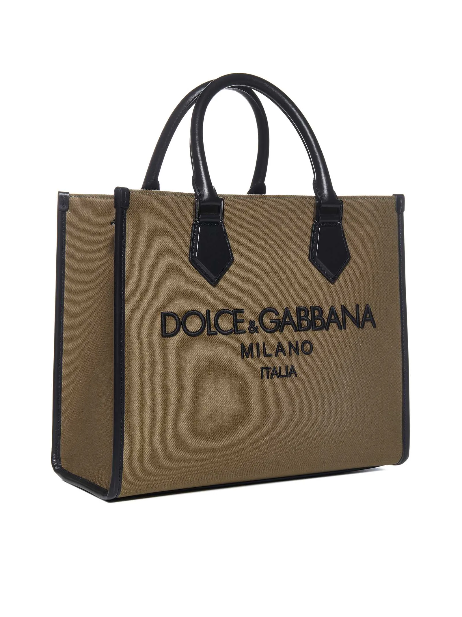 Dolce & Gabbana Logo Embroidered Small Shopper Bag