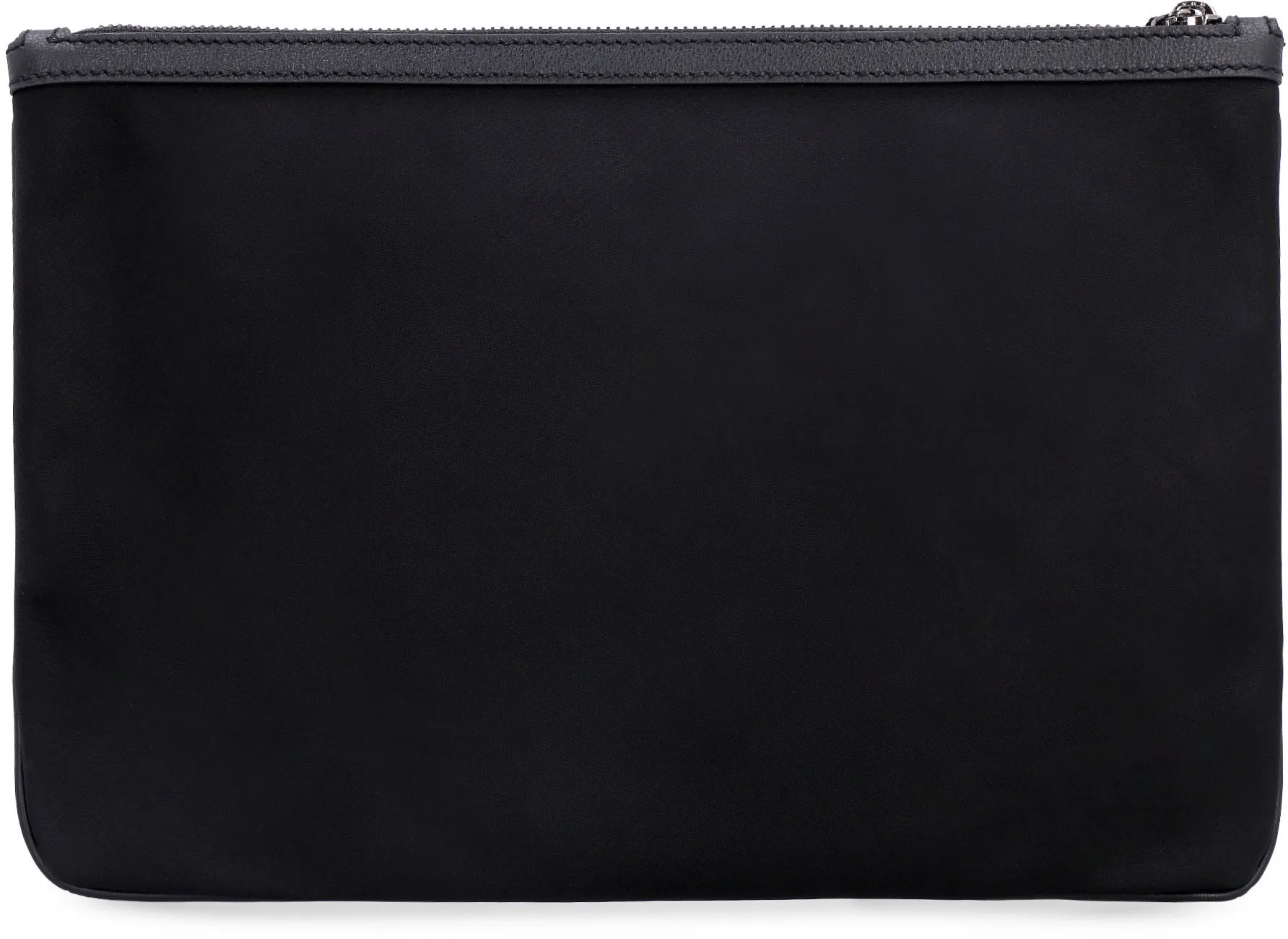 Dolce & Gabbana Logo Plaque Grainy Pouch
