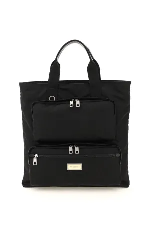 Dolce & Gabbana Logo Plaque Tote Bag