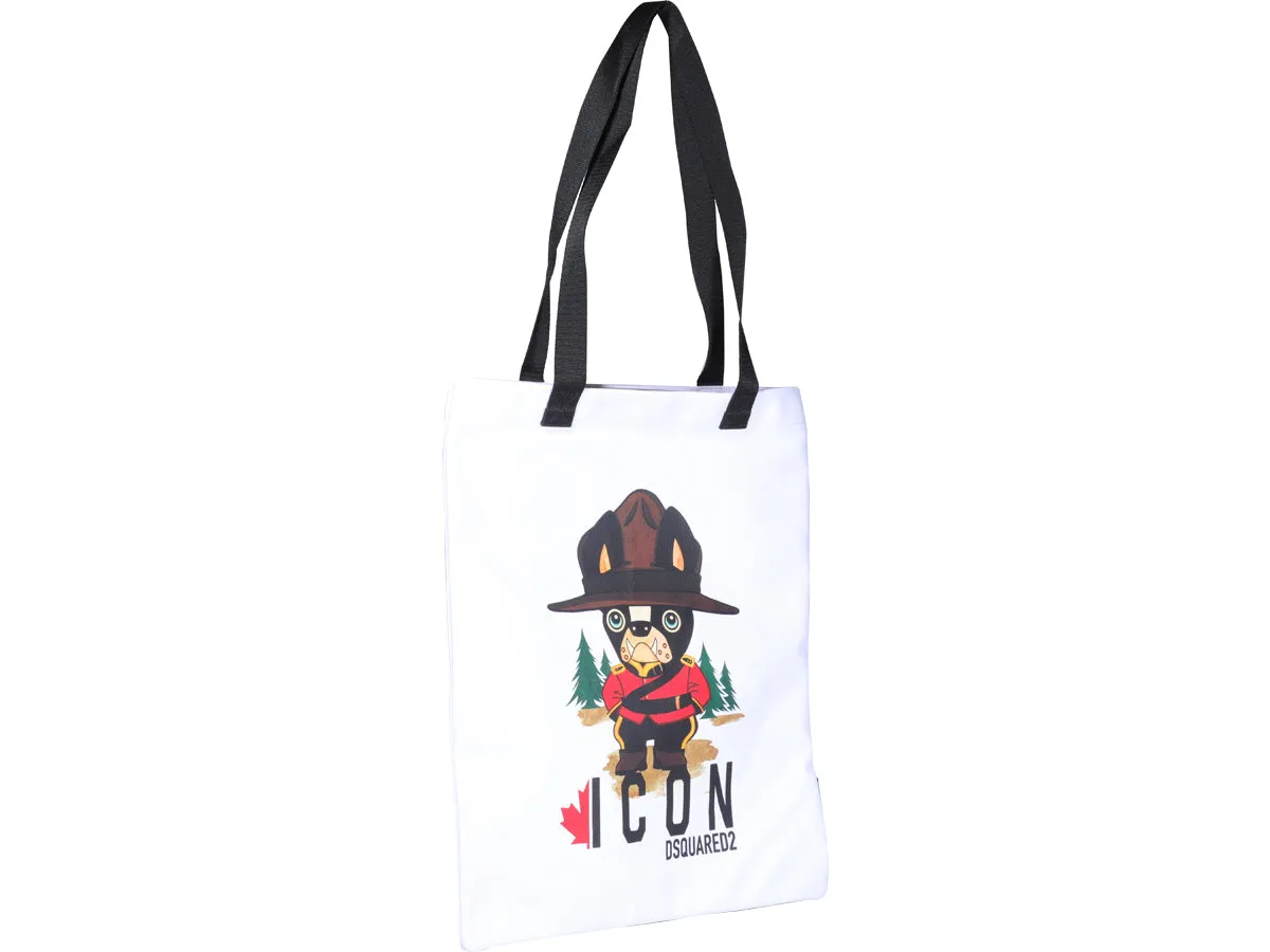 Dsquared2 Dog Printed Shopping Bag