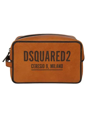 Dsquared2 Logo Printed Toiletry Bag
