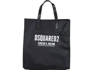 Dsquared2 Logo Printed Top Handle Bag
