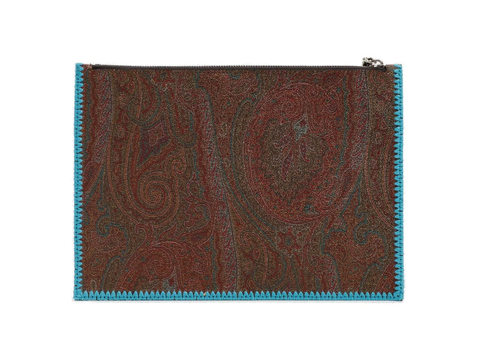 Etro Logo Patch Paisley Printed Pouch