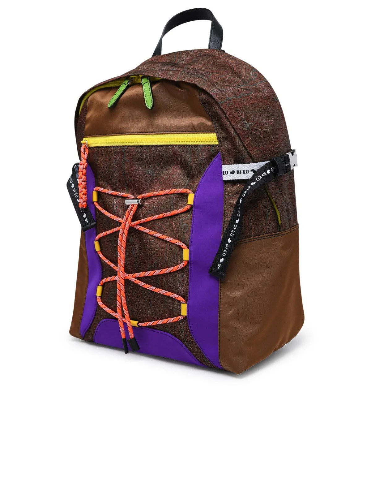 Etro Paisley Printed Lace-Up Backpack
