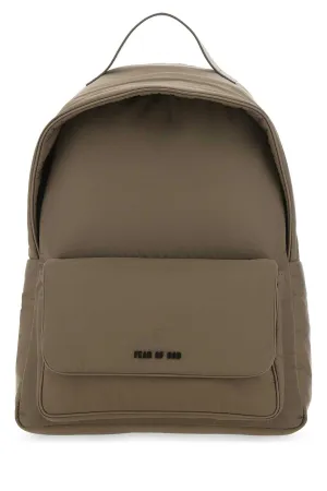 Fear of God Logo Print Zip Backpack