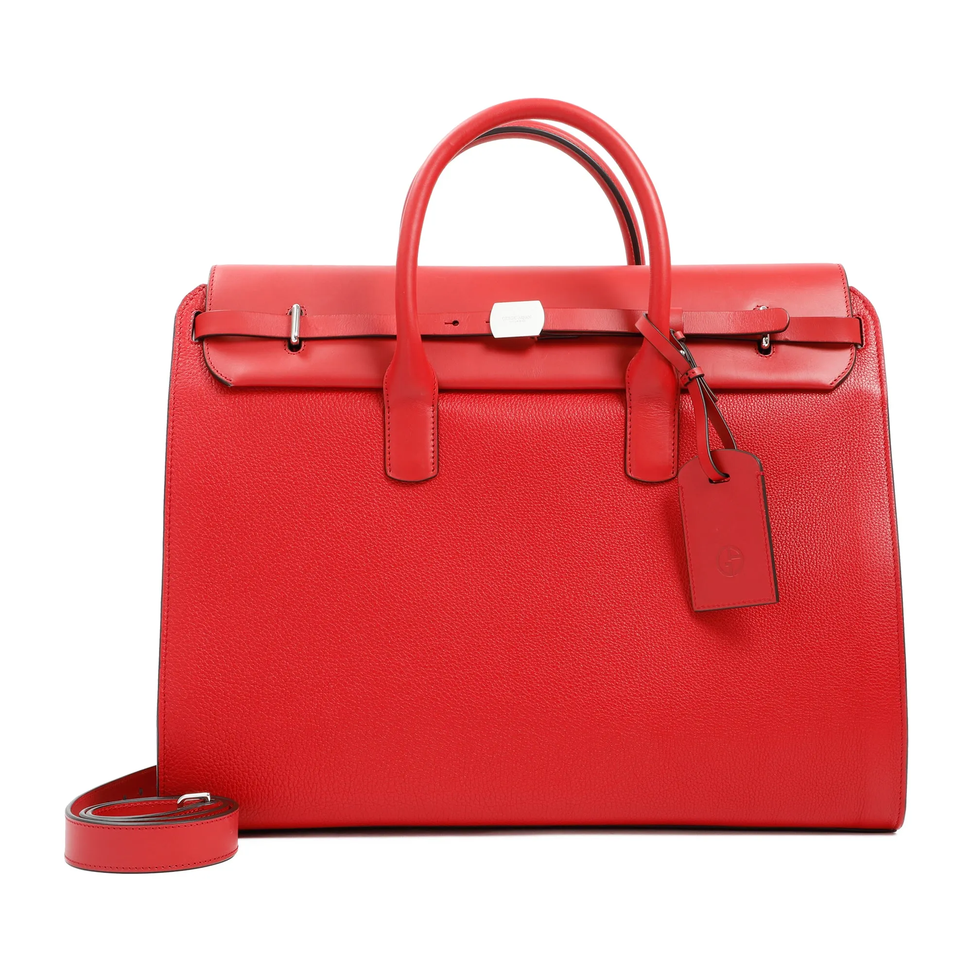 Giorgio Armani Logo Charm Tote Bag