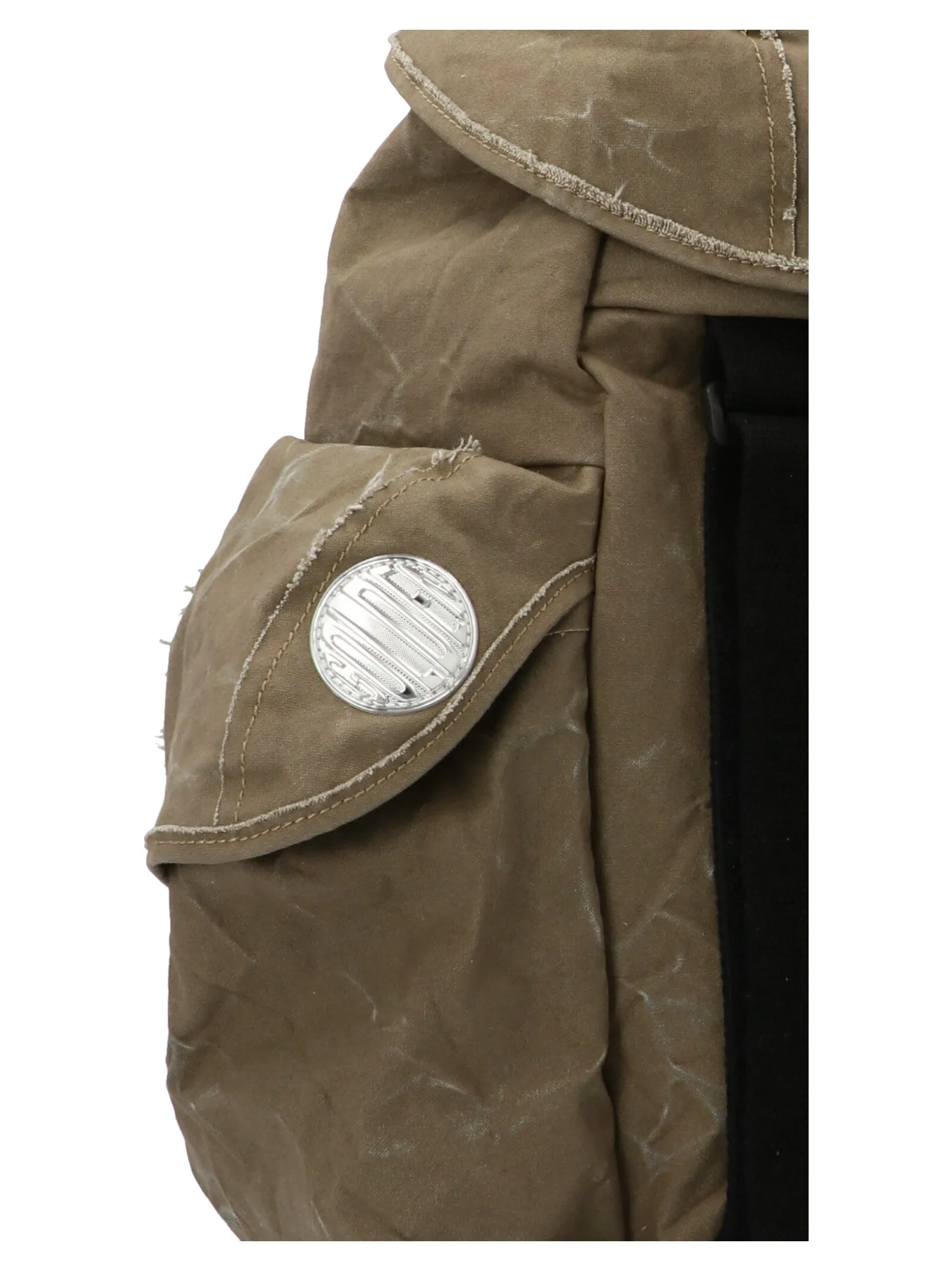 Golden Goose Deluxe Brand Logo Patch Drawstring Backpack