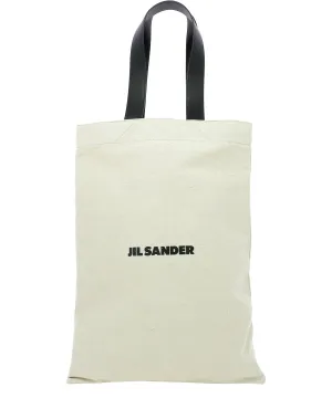 Jil Sander Logo Print Tote Bag
