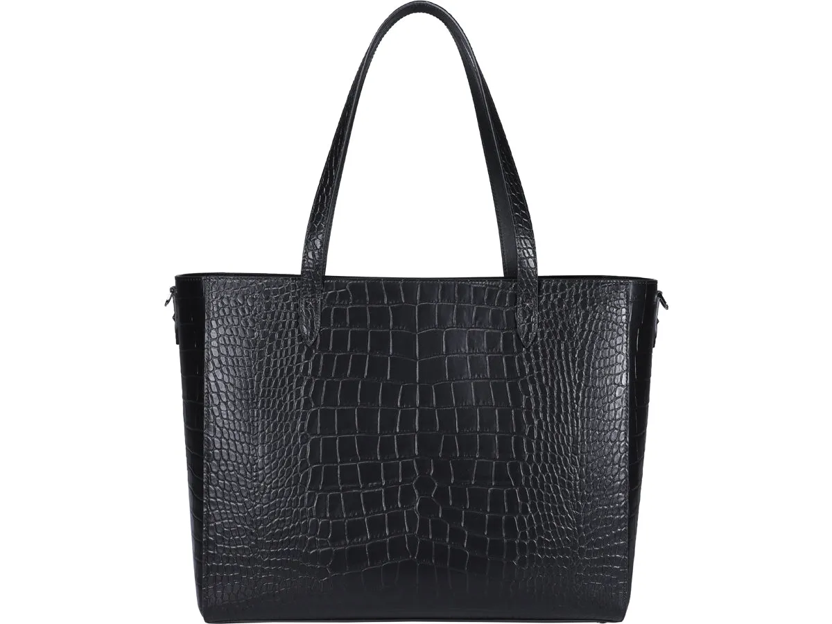 Jimmy Choo Deelan Embossed Tote Bag