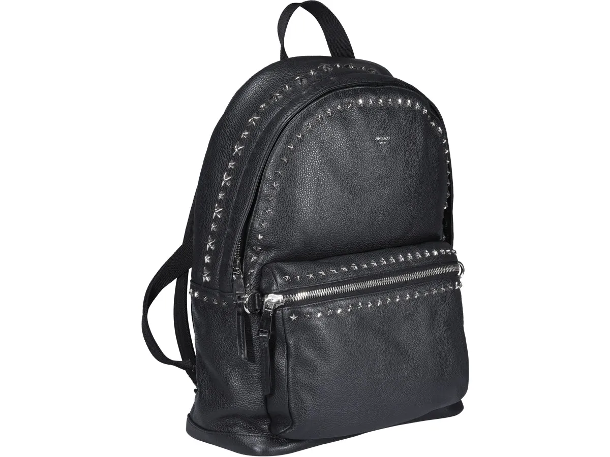 Jimmy Choo Wilmer Star Stud Zip-Around Backpack