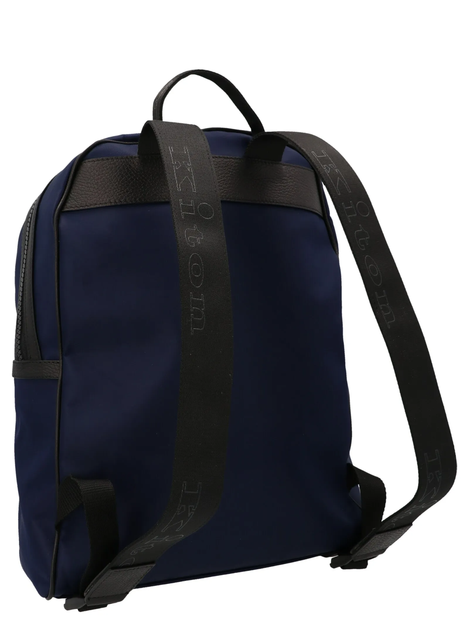 Kiton Logo Detailed Double Zip Backpack