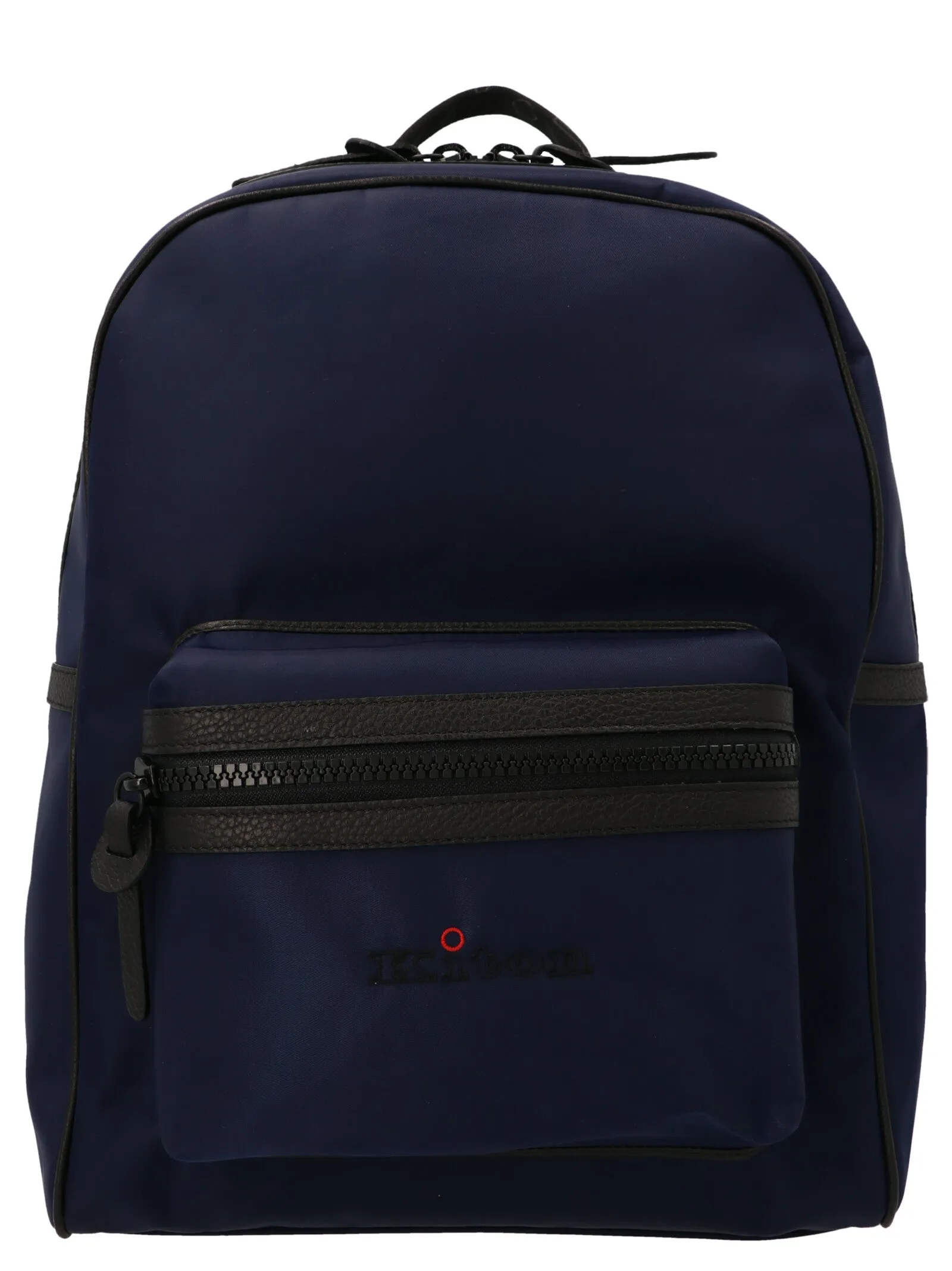 Kiton Logo Detailed Double Zip Backpack