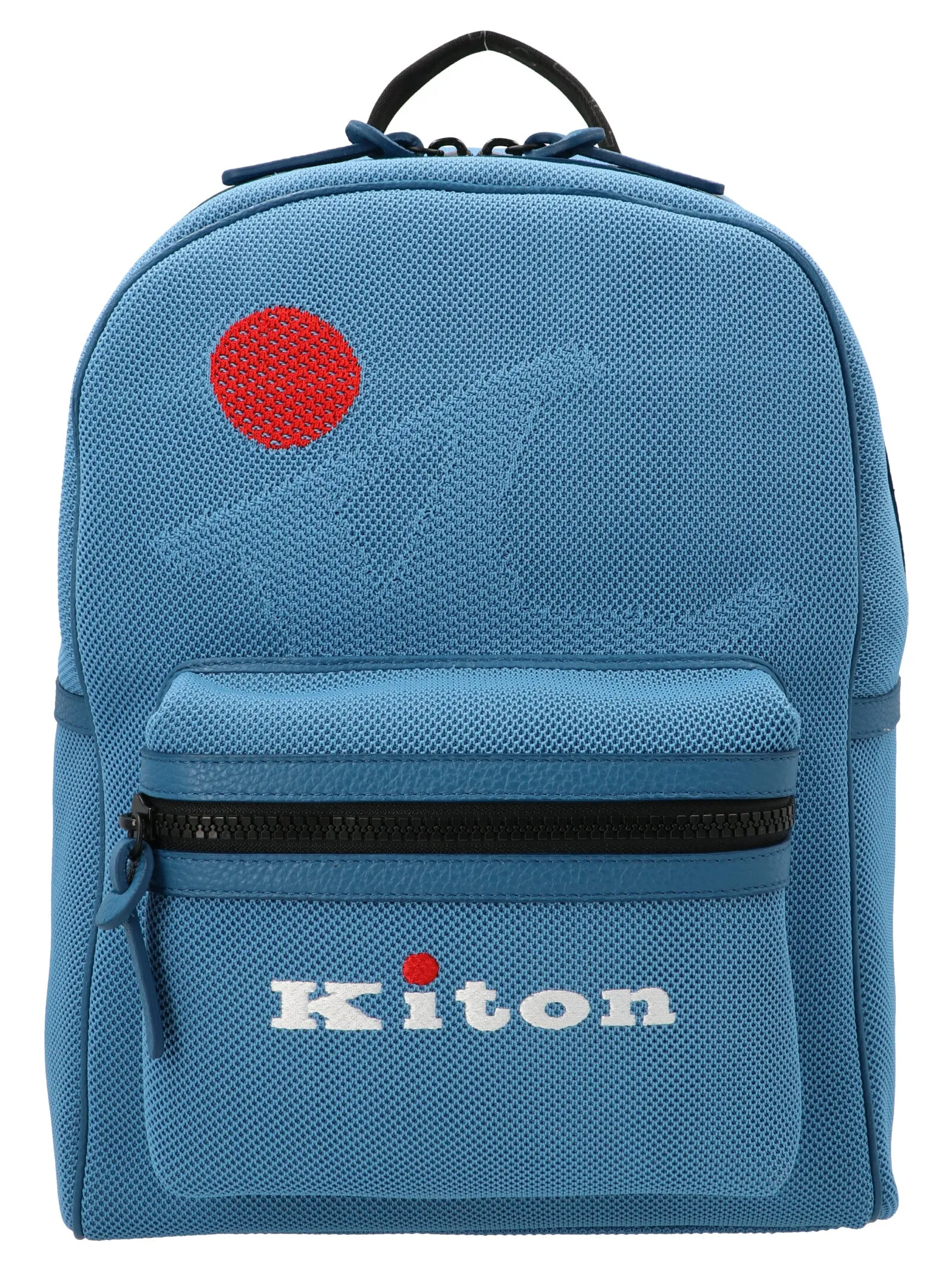 Kiton Logo Printed Zip-Around Backpack